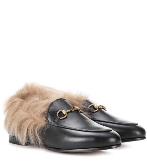 buy gucci fur loafers|Gucci fur loafers women's.